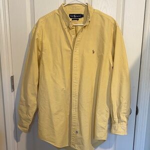 Ralph Lauren Yellow  Button-Up Shirt 17-34 mens traditional